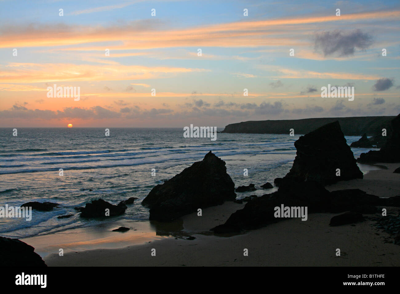 Carnewas & Bedruthan Steps is a stretch of coastline located near St