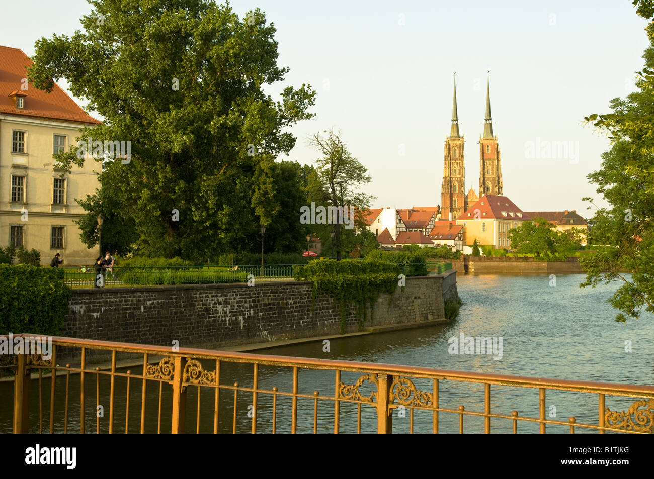 Cathedral in Ostrow Tumski Wroclaw Poland Stock Photo - Alamy