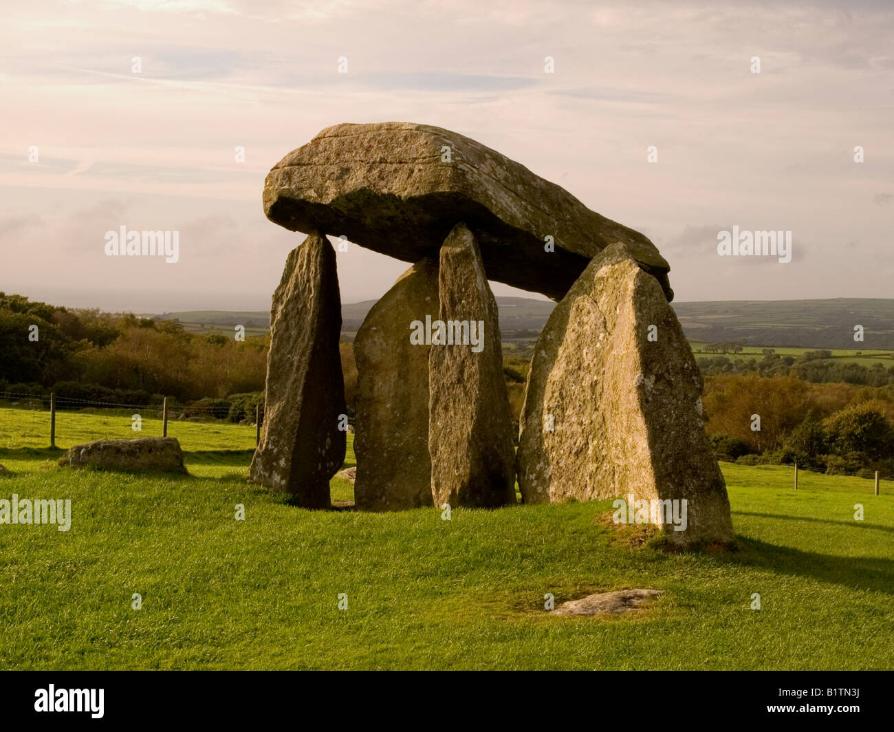 Pentre Ifan buriel chamber Nevern Valley Stock Photo