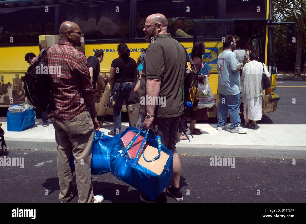 Opening day of the Ikea home furnishings store in the Red Hook neighborhood in the borough of