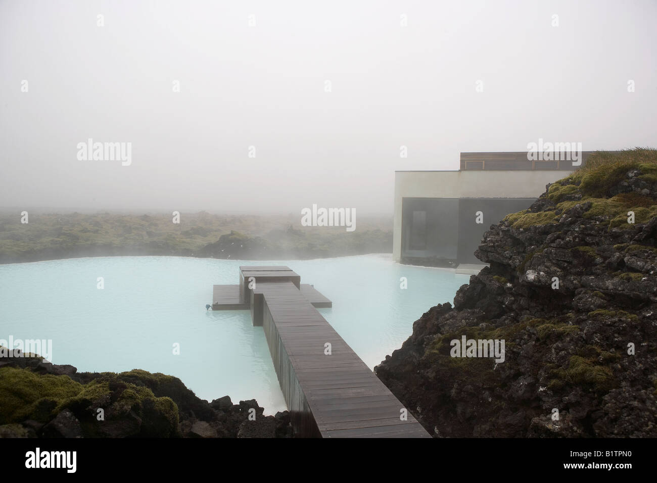 Blue Lagoon, Geothermal Hot Springs, Iceland Stock Photo