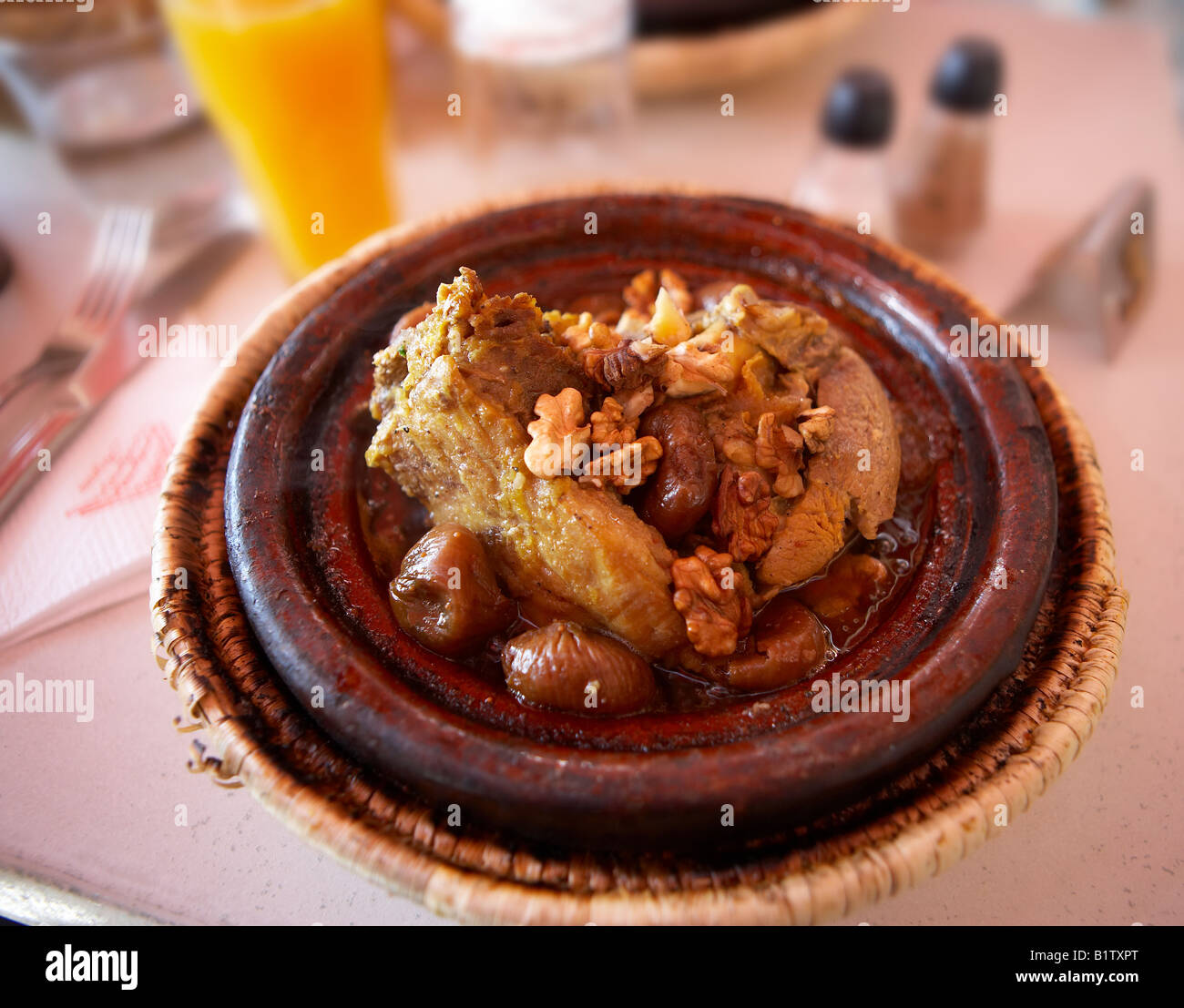 Moroccan, Tangine dish,   Marrakesh, Morocco Stock Photo