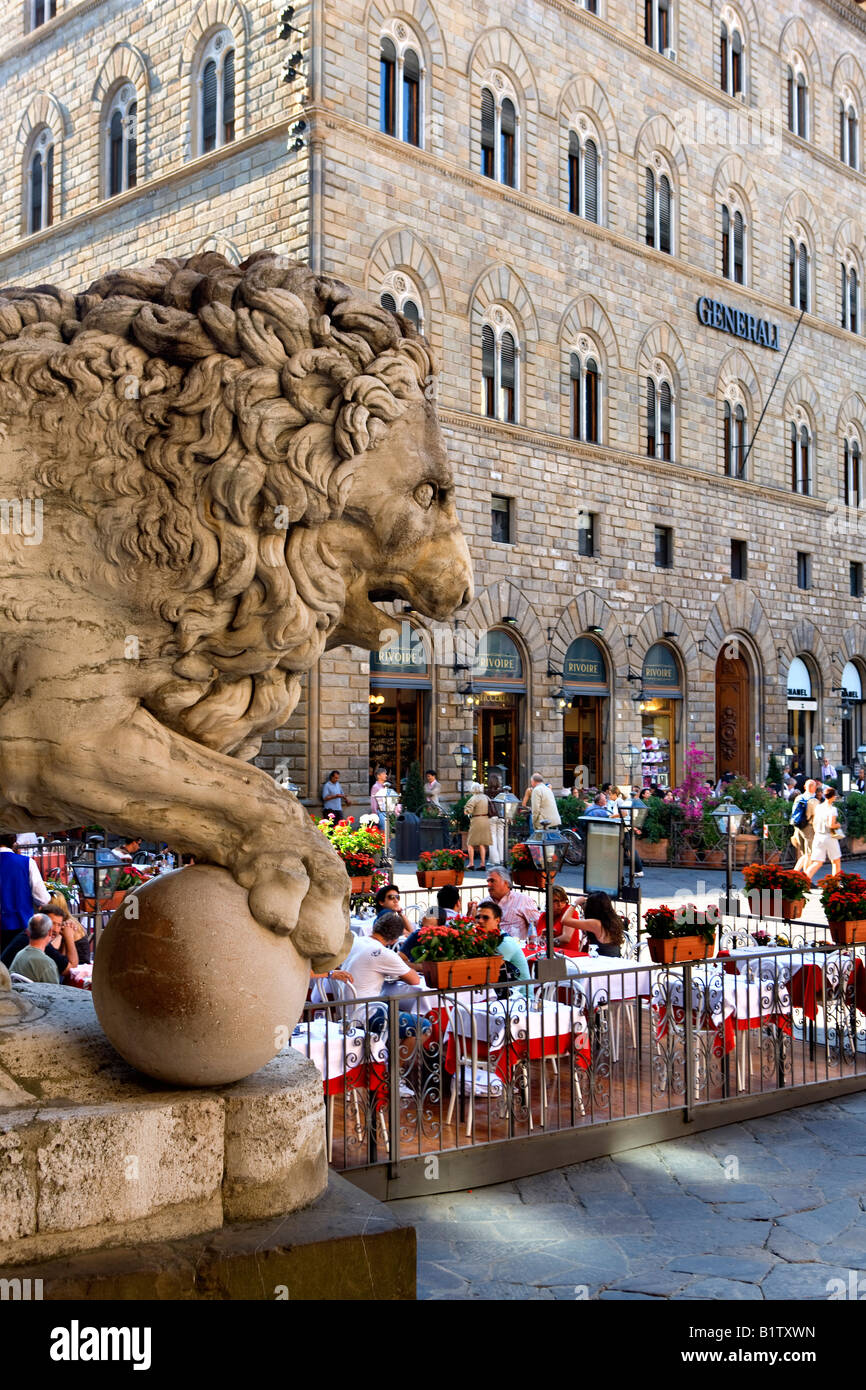 Piazza della Signoria in Florence Stock Photo