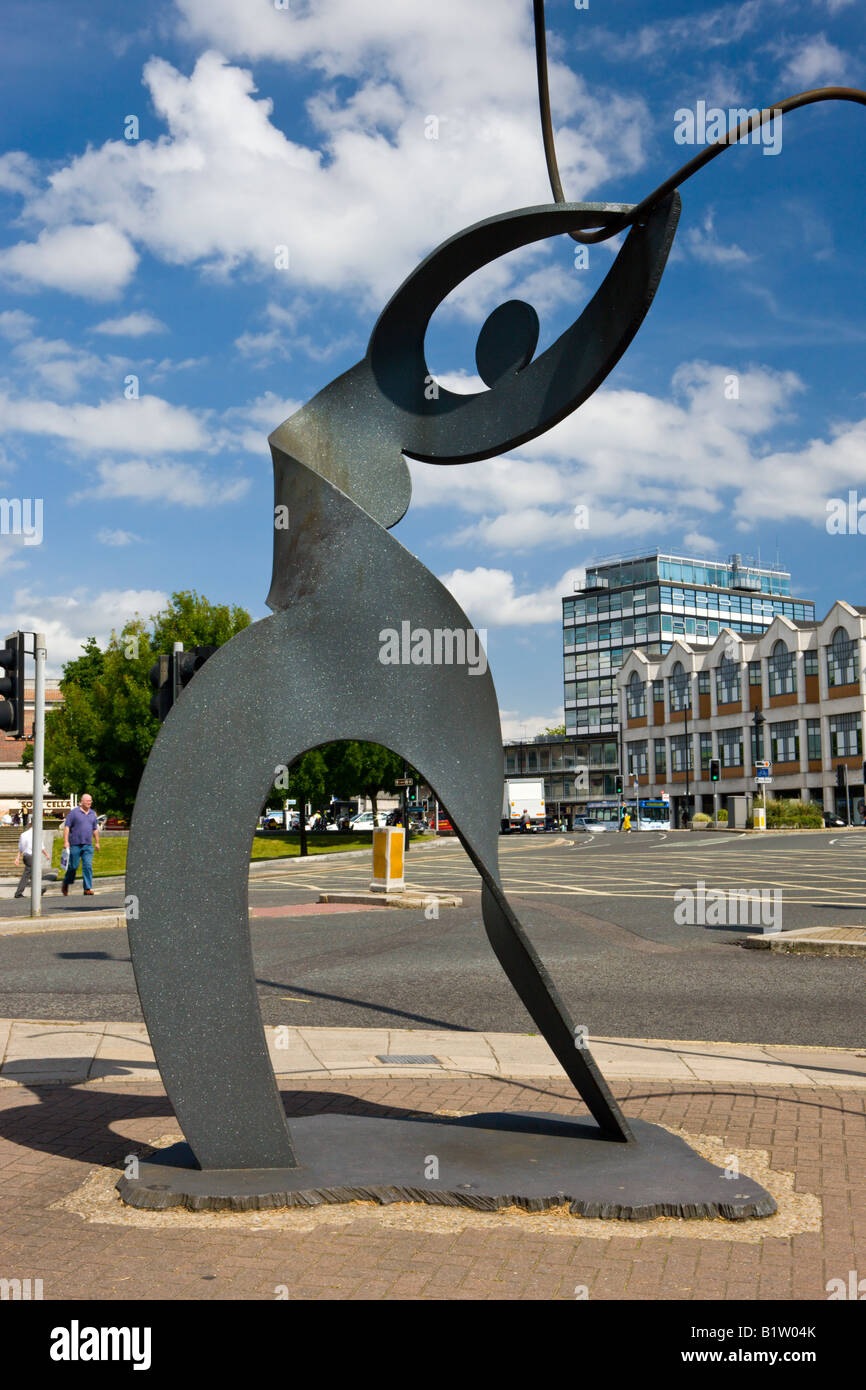 Modern art sculpture in Southampton City Centre Hampshire England Stock Photo
