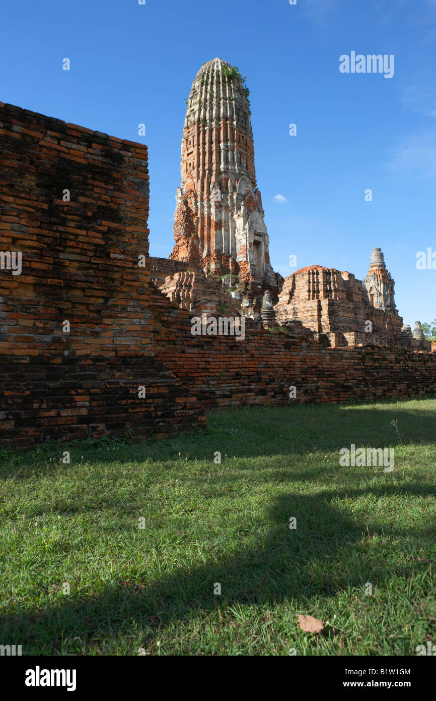 Wat Chai Wattanaram Temple Ayutthaya Thailand Stock Photo