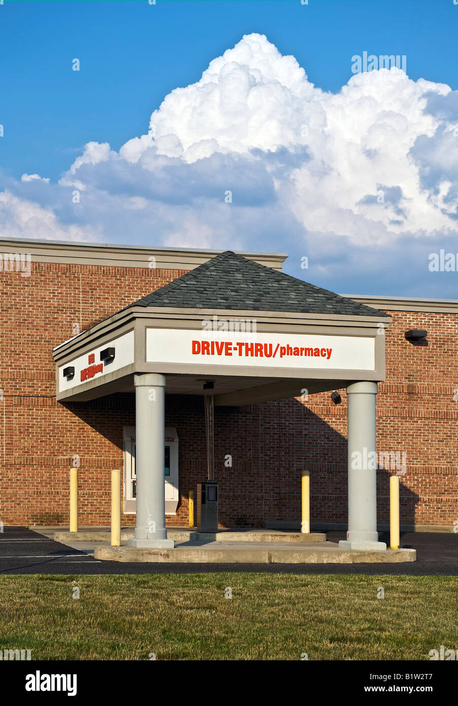 Drive through pharmacy Stock Photo