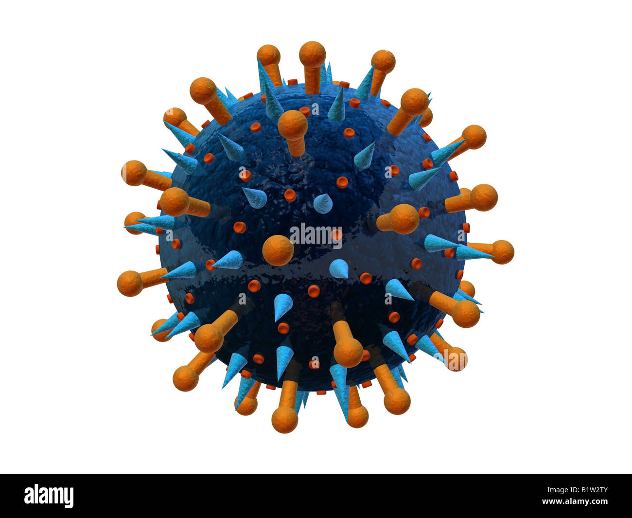 influenza virus Stock Photo