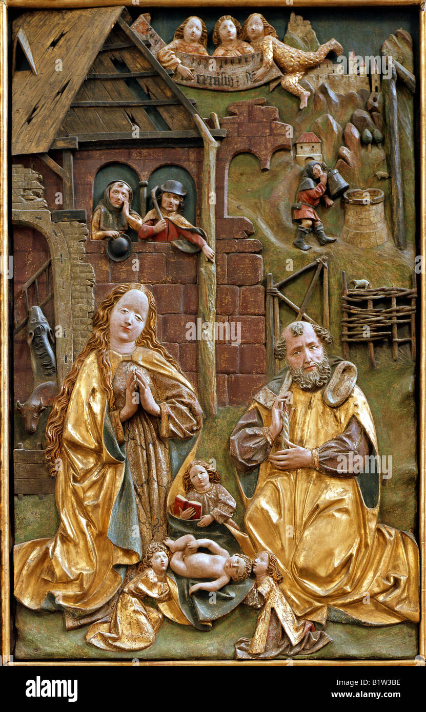 AT - LOWER AUSTRA: Altarpiece at Maria Laach Abbey Stock Photo