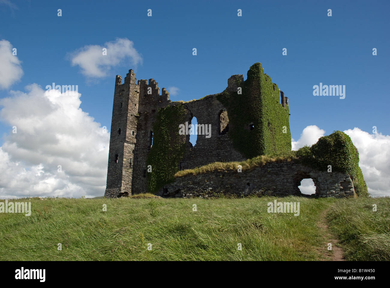 Ballycarbery Castle, Cahirciveen, Co Kerry, Ireland Stock Photo