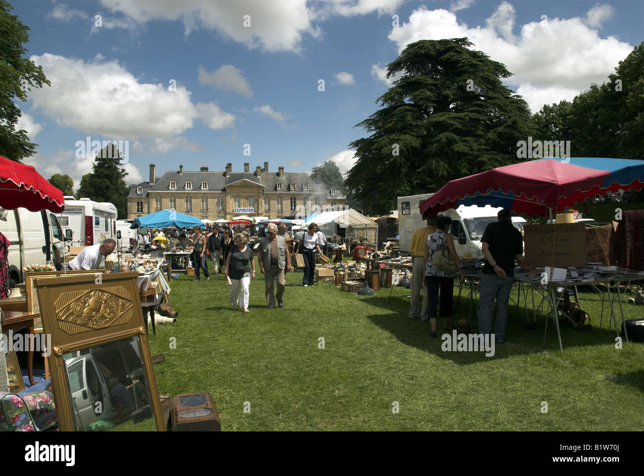 Brocante, outdoor antique and bric a brac fair, Falaise, Calvados