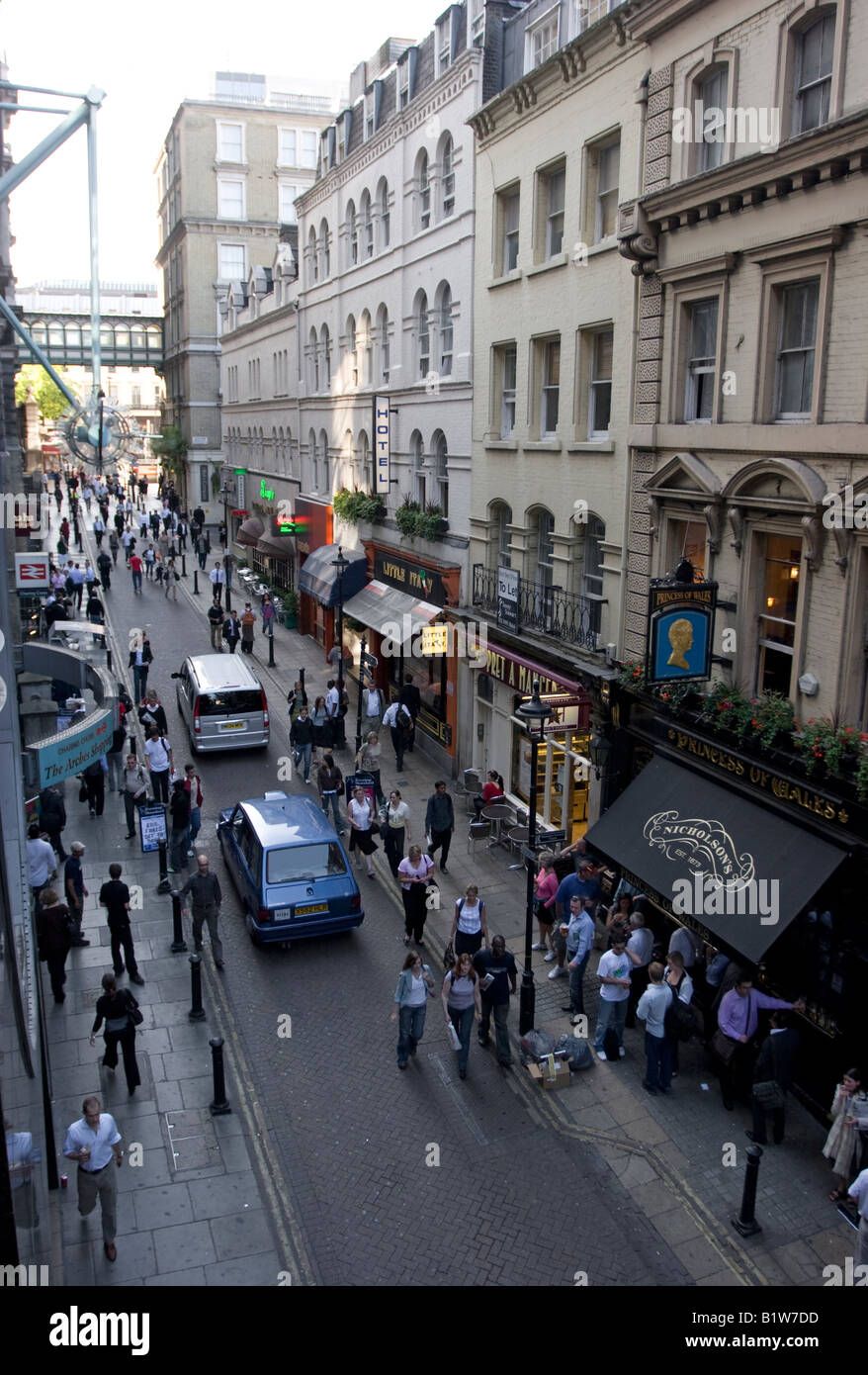 Villiers Street - Westminster - London Stock Photo