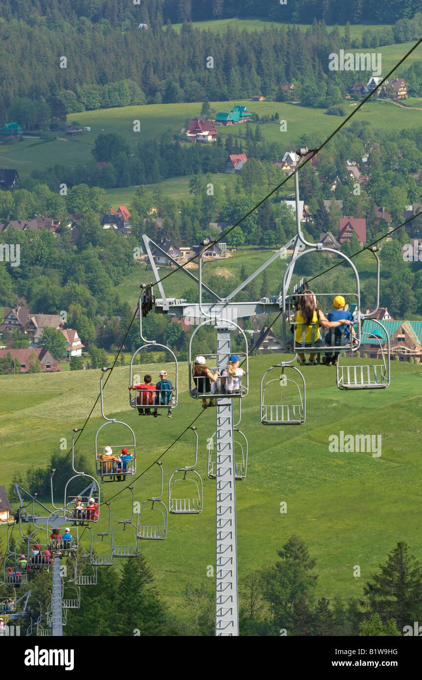 Chair Lift From Zakopane To Gubalowka Zakopane Podhale Region Poland Stock Photo Alamy