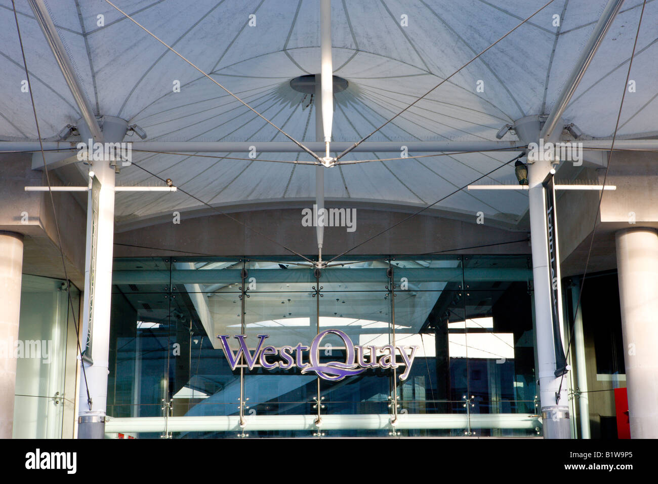 Entrance to West Quay Shopping Mall Southampton Hampshire England Stock Photo Alamy