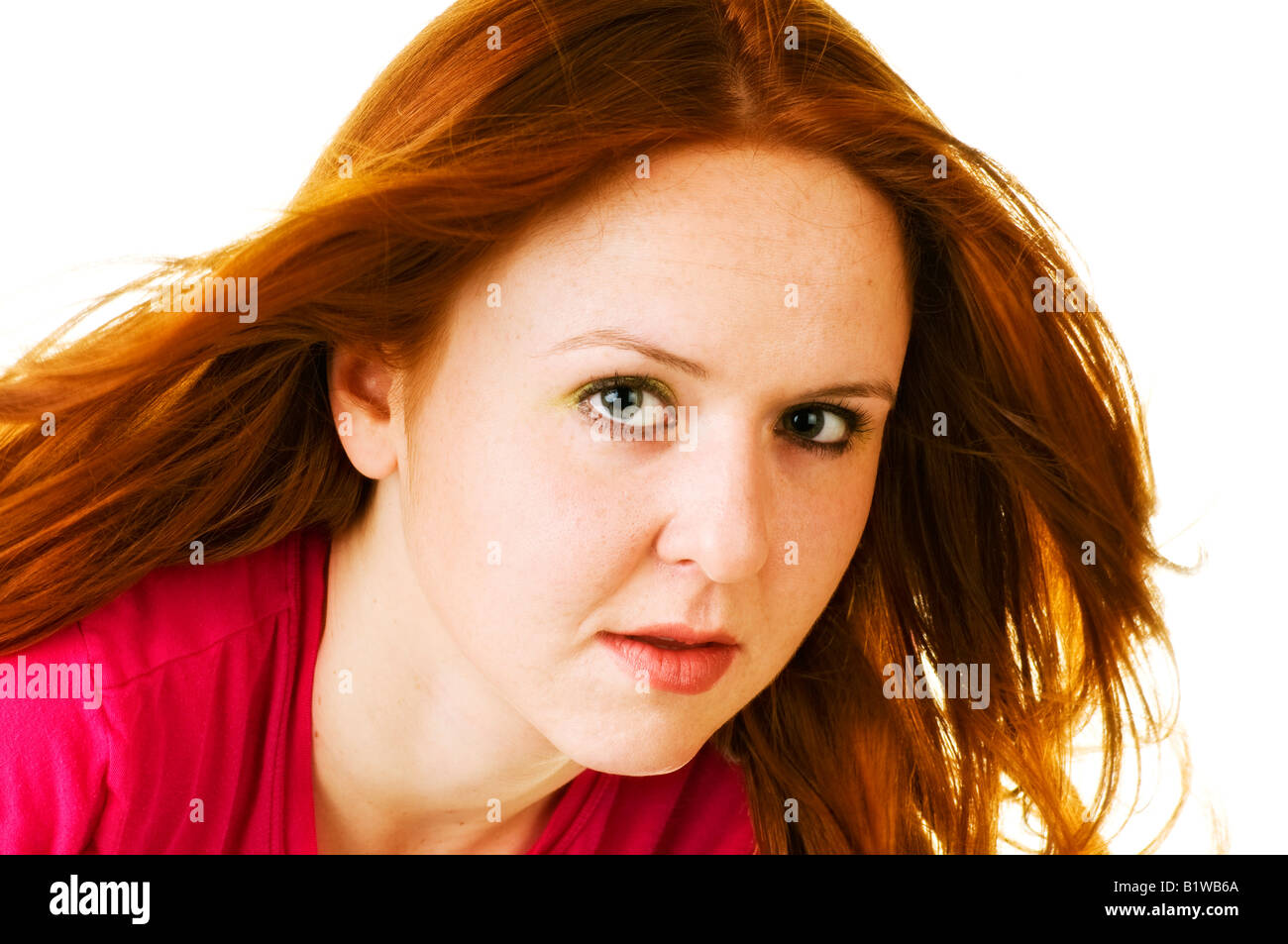 Red hair haired woman hi-res stock photography and images - Alamy