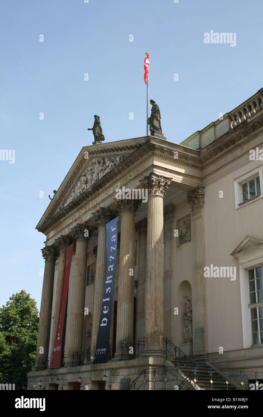 exterior view of entrance to Berlin Opera House Germany May 2008 Stock Photo Alamy