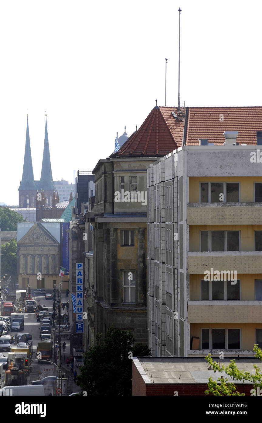 wilhelmstrasse berlin germany deutschland street scene vertical Stock Photo