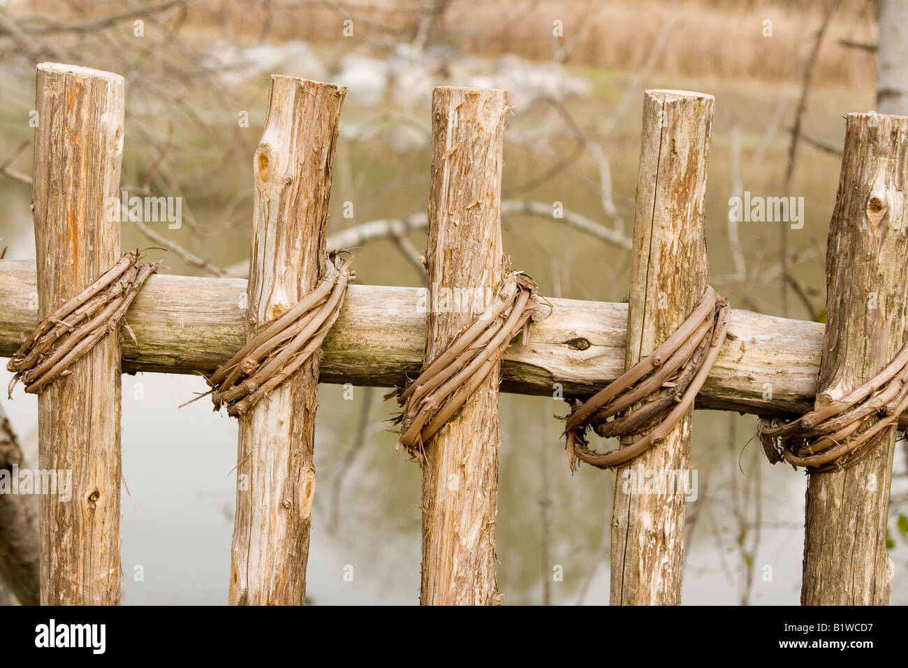 Section of rustic fence hi-res stock photography and images - Alamy