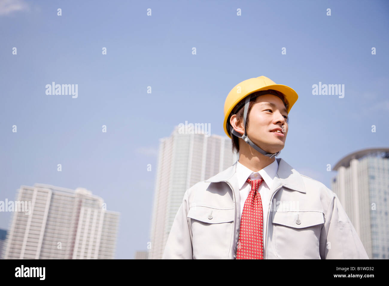 Portrait of Japanese worker Stock Photo - Alamy