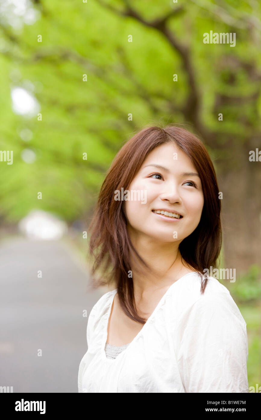 Young japanese woman cute hi-res stock photography and images - Alamy