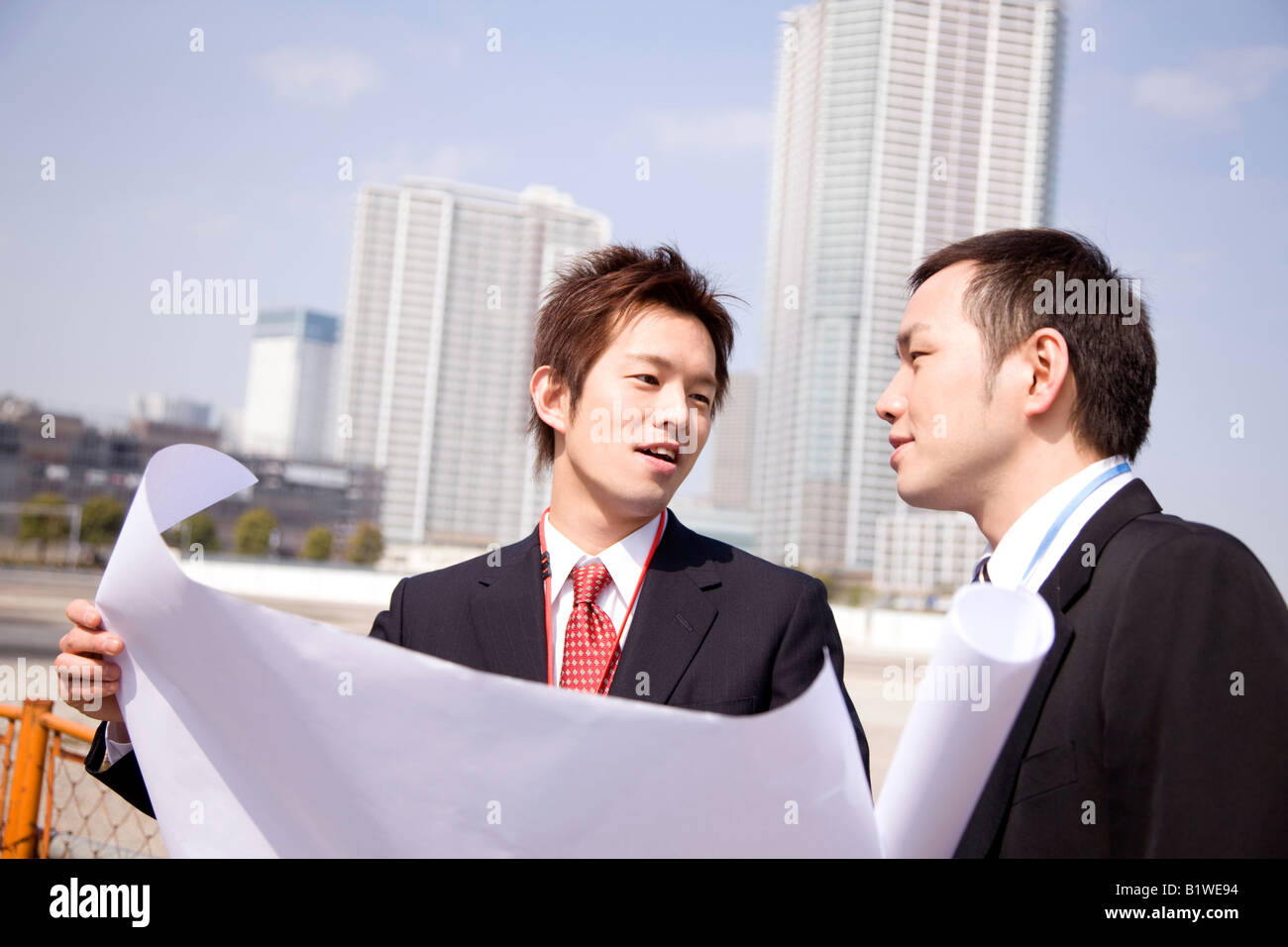 Portrait of Japanese workers Stock Photo - Alamy