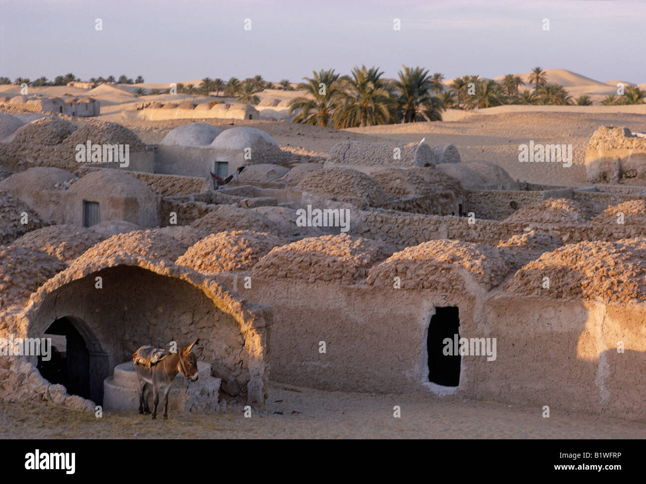 ALGERIA North Africa Sahara Desert Traditional mud ...