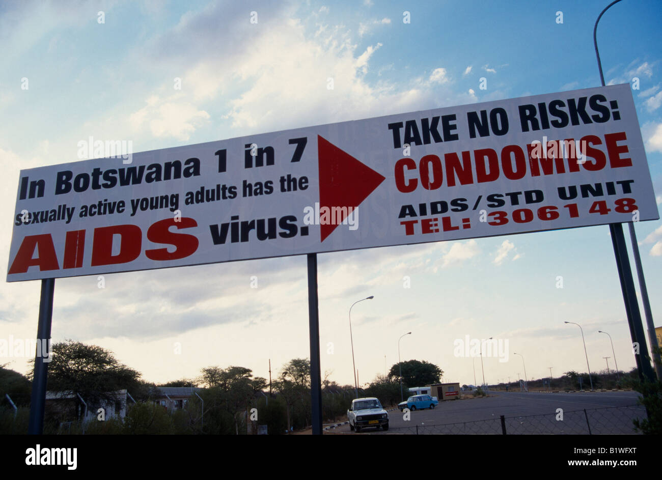 Aids poster botswana hi-res stock photography and images - Alamy