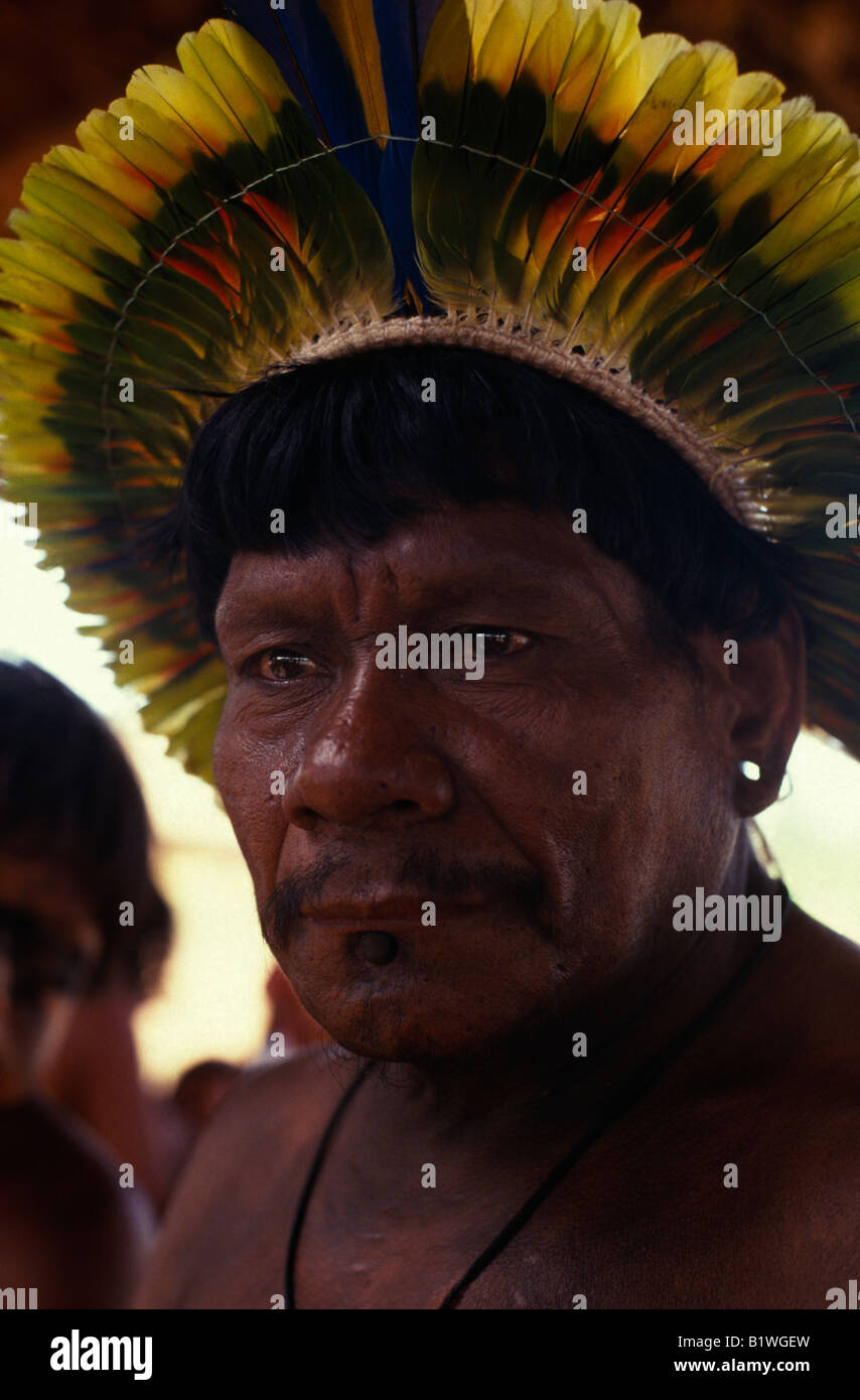 BRAZIL Mato Grosso Indigenous Park of the Xingu Stock Photo