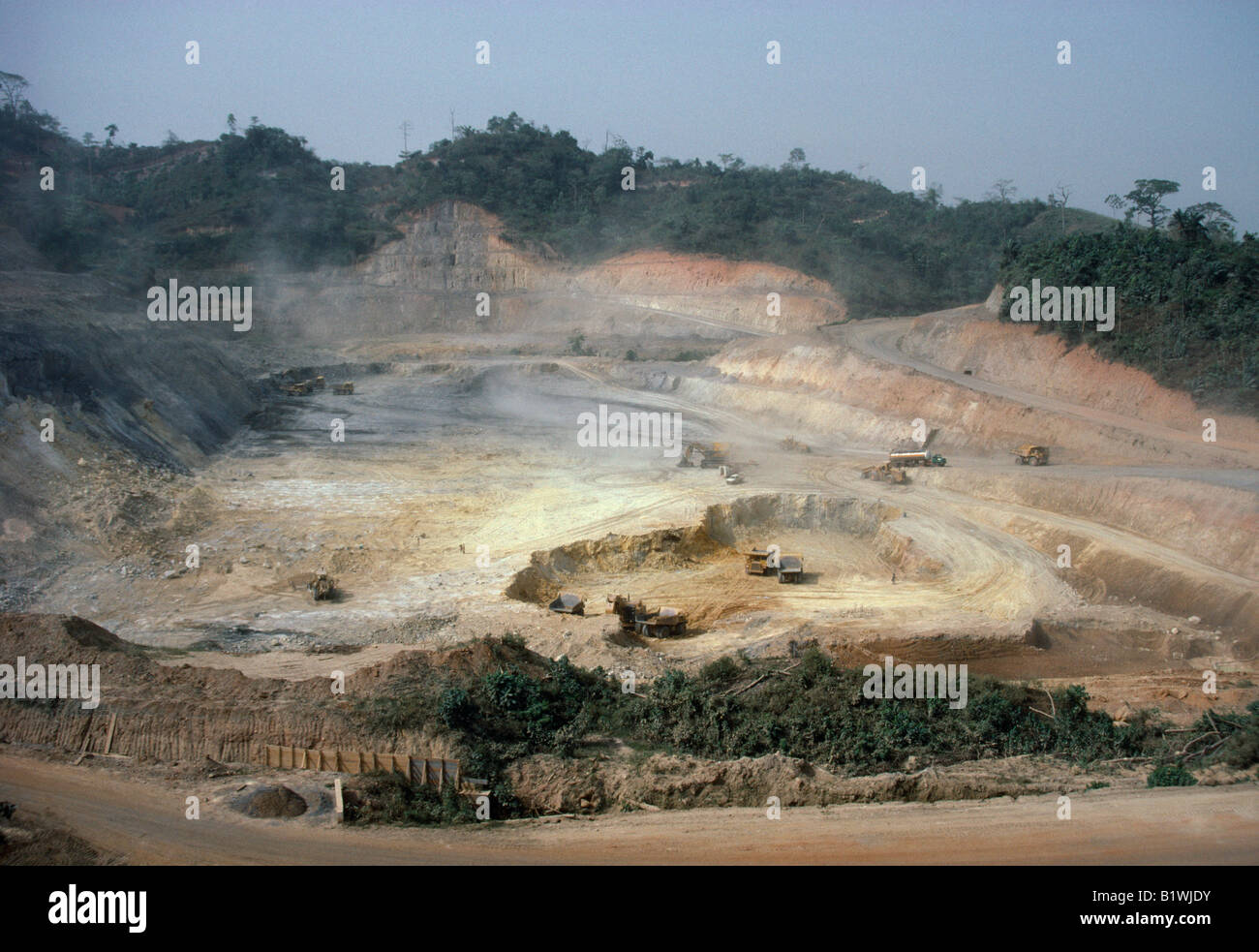GHANA West Africa Obuasi Opencast mining in the Ashant Gold fields