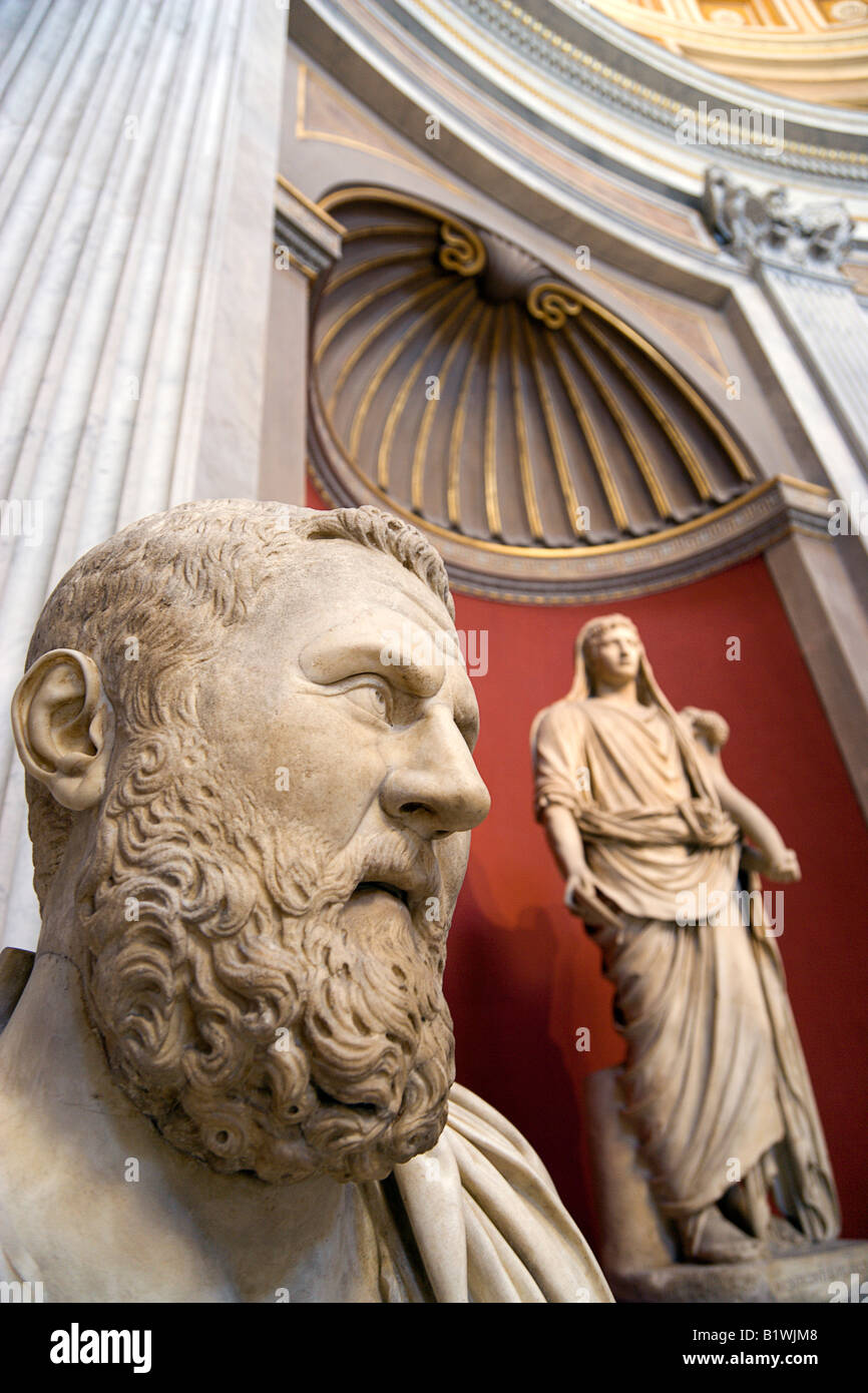 ITALY Lazio Rome Vatican City Museum Rotunda Room by Michelangelo ...