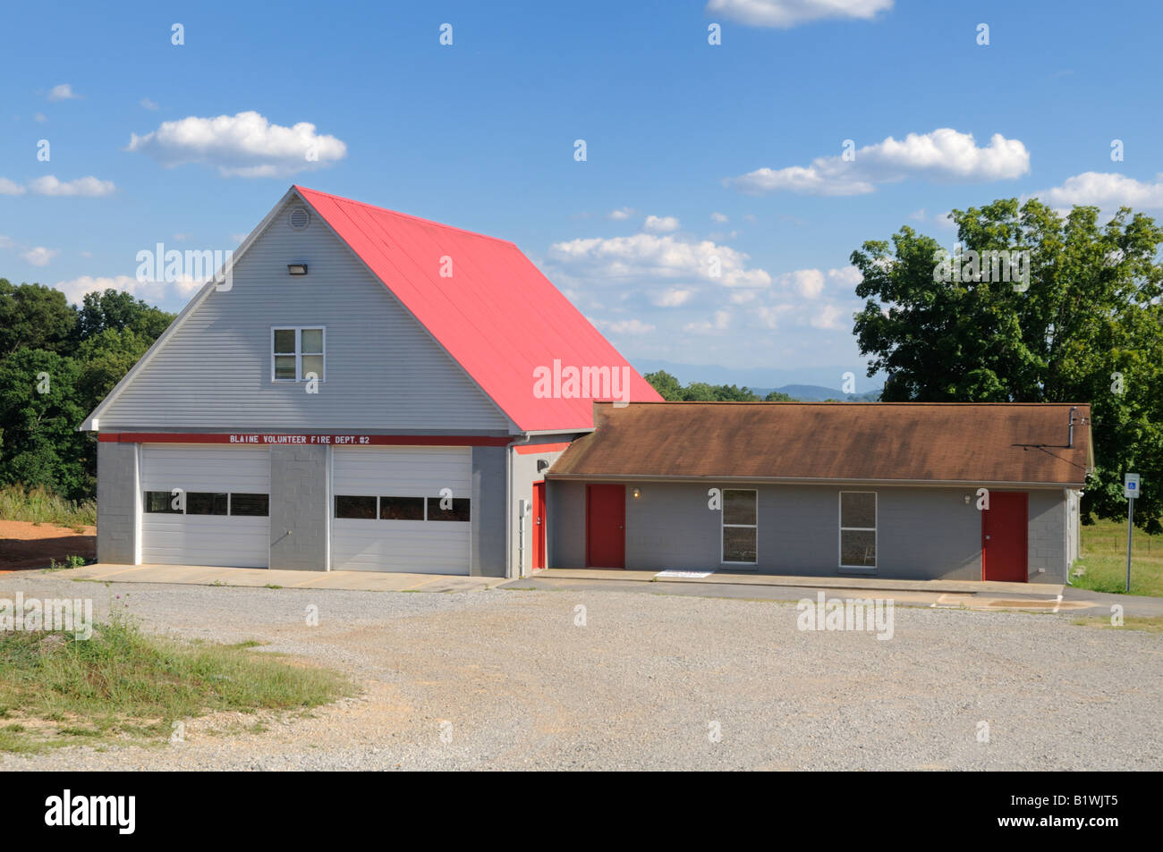 Blaine Volunteer Fire Department 2 in Blaine Tennessee USA Stock Photo