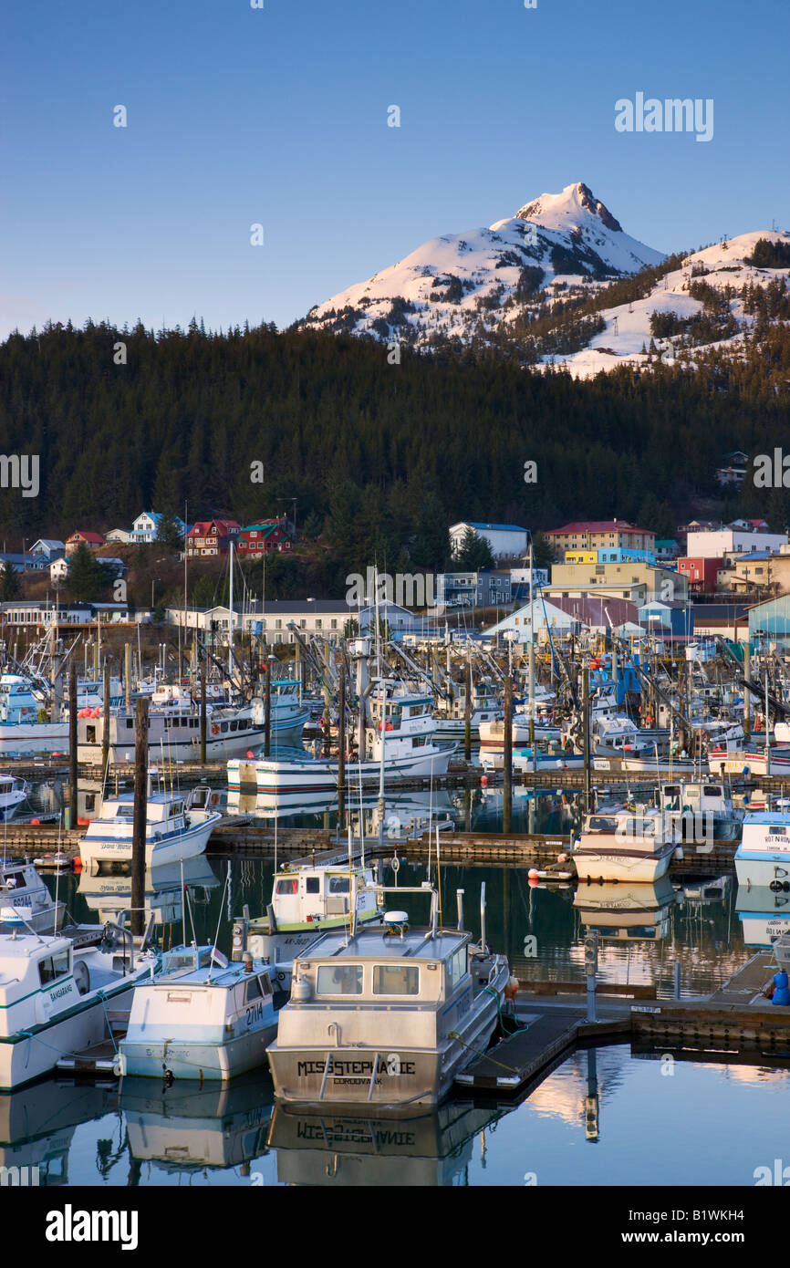Boat Harbor Cordova Alaska Stock Photo Alamy