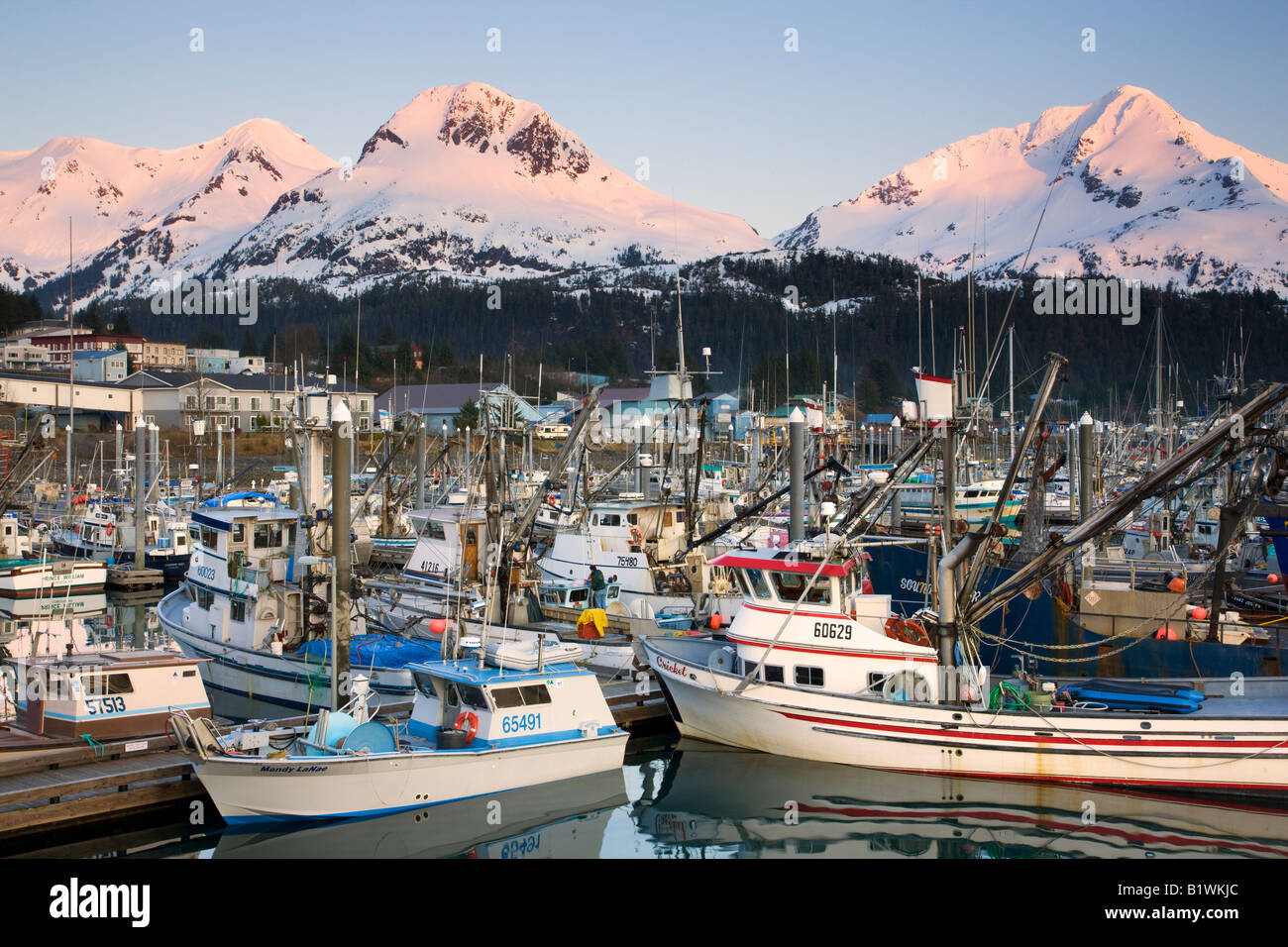 Boat Harbor Cordova Alaska Stock Photo Alamy