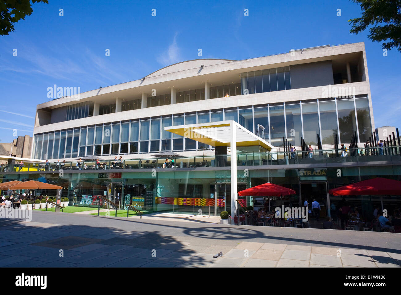 The Royal Festival Hall Building at London South Bank Stock Photo