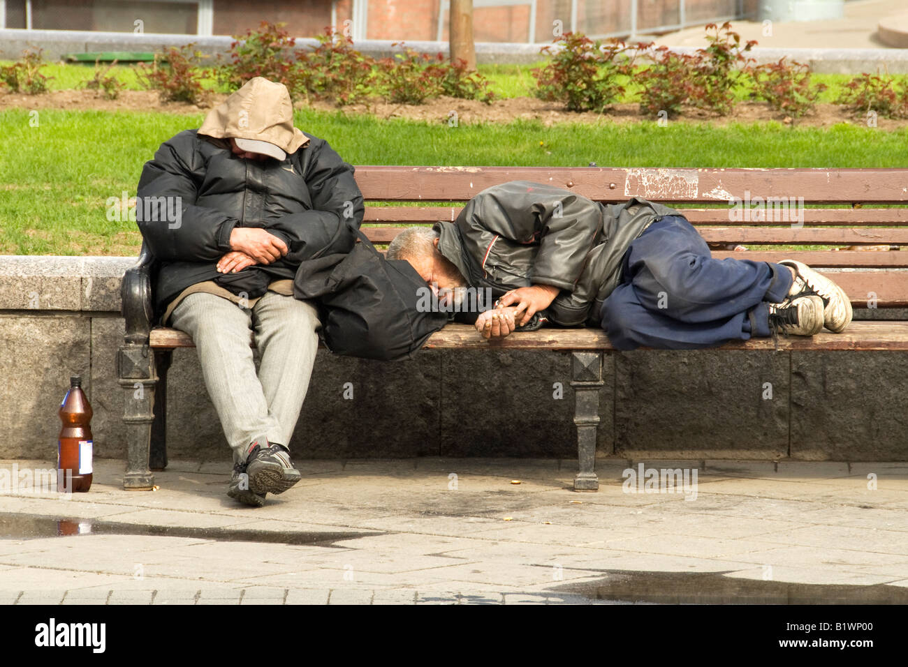 Homeless people in Moscow, Russia Stock Photo Alamy