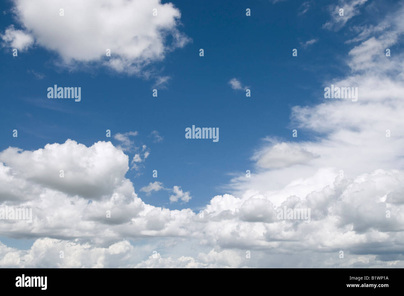 Cumulus clouds, France. Stock Photo