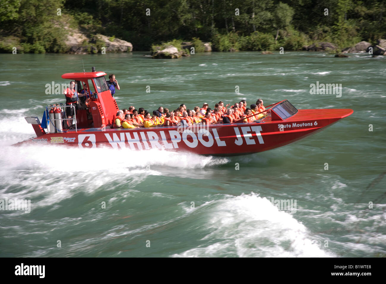 Whirlpool jet boat Stock Photo Alamy