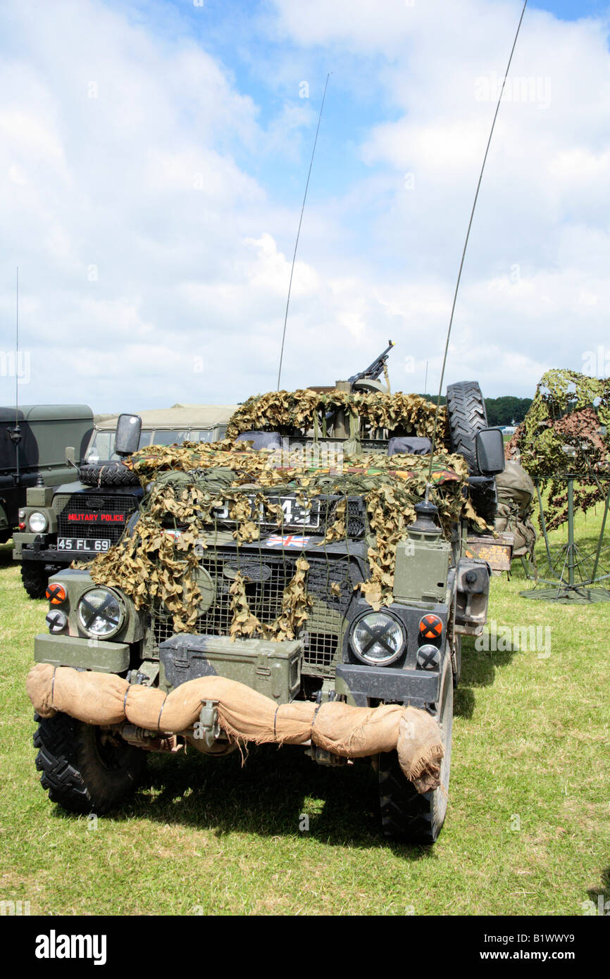 S.A.S. fully equiped desert Land rover Stock Photo - Alamy