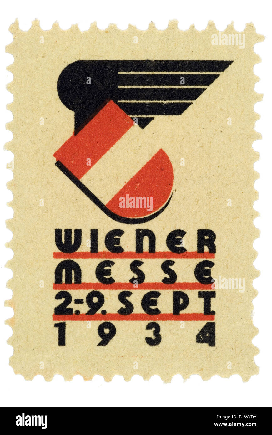 Wiener Messe 2.-.9. Sept. 1934 Stock Photo