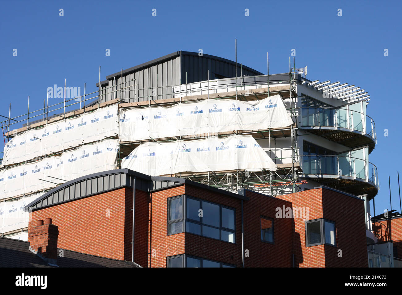 Luxury apartments built by Mansell construction company Stock Photo Alamy