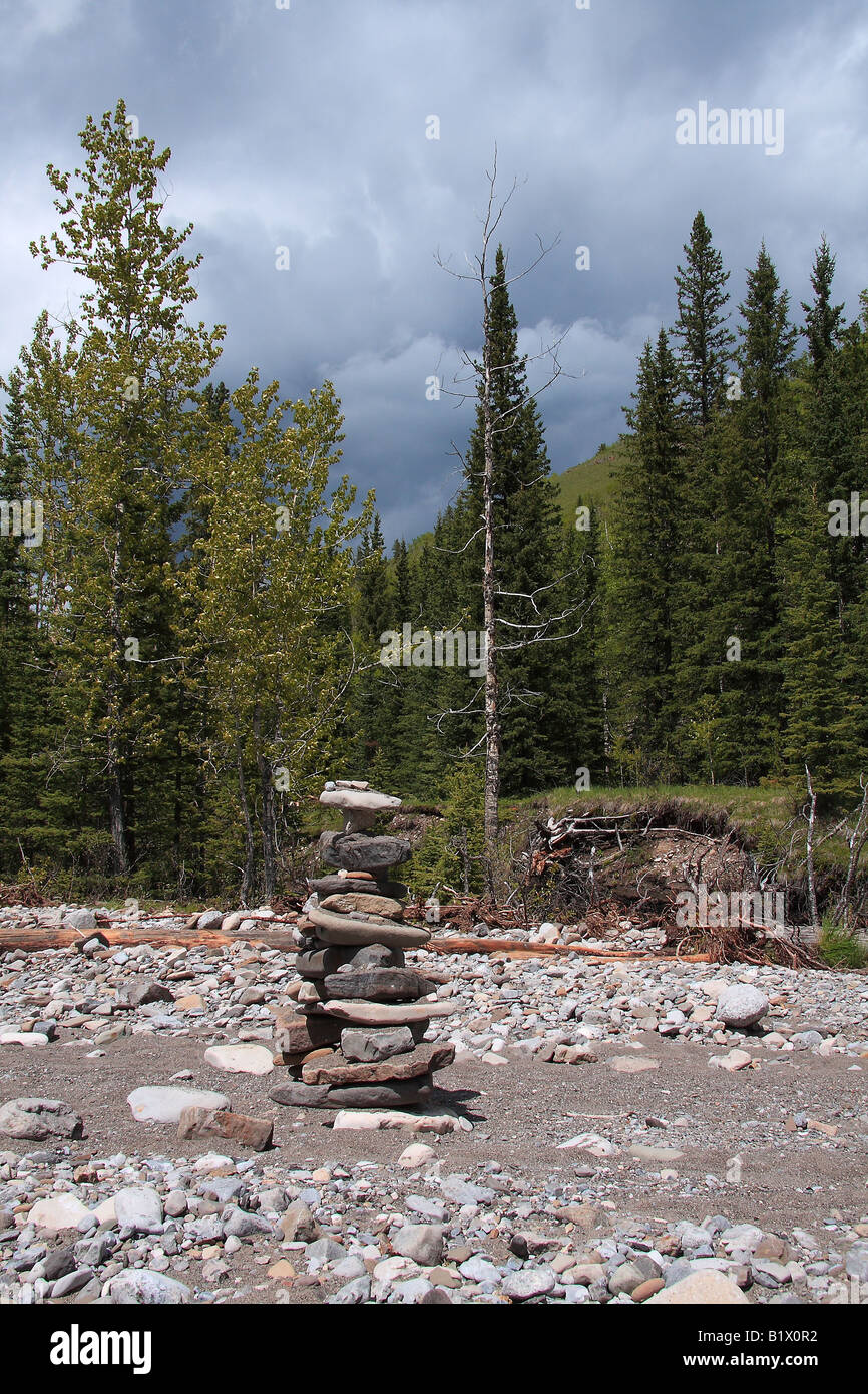 Tree Bark Inukshuk Trees native to alberta hi-res stock photography and images - Alamy