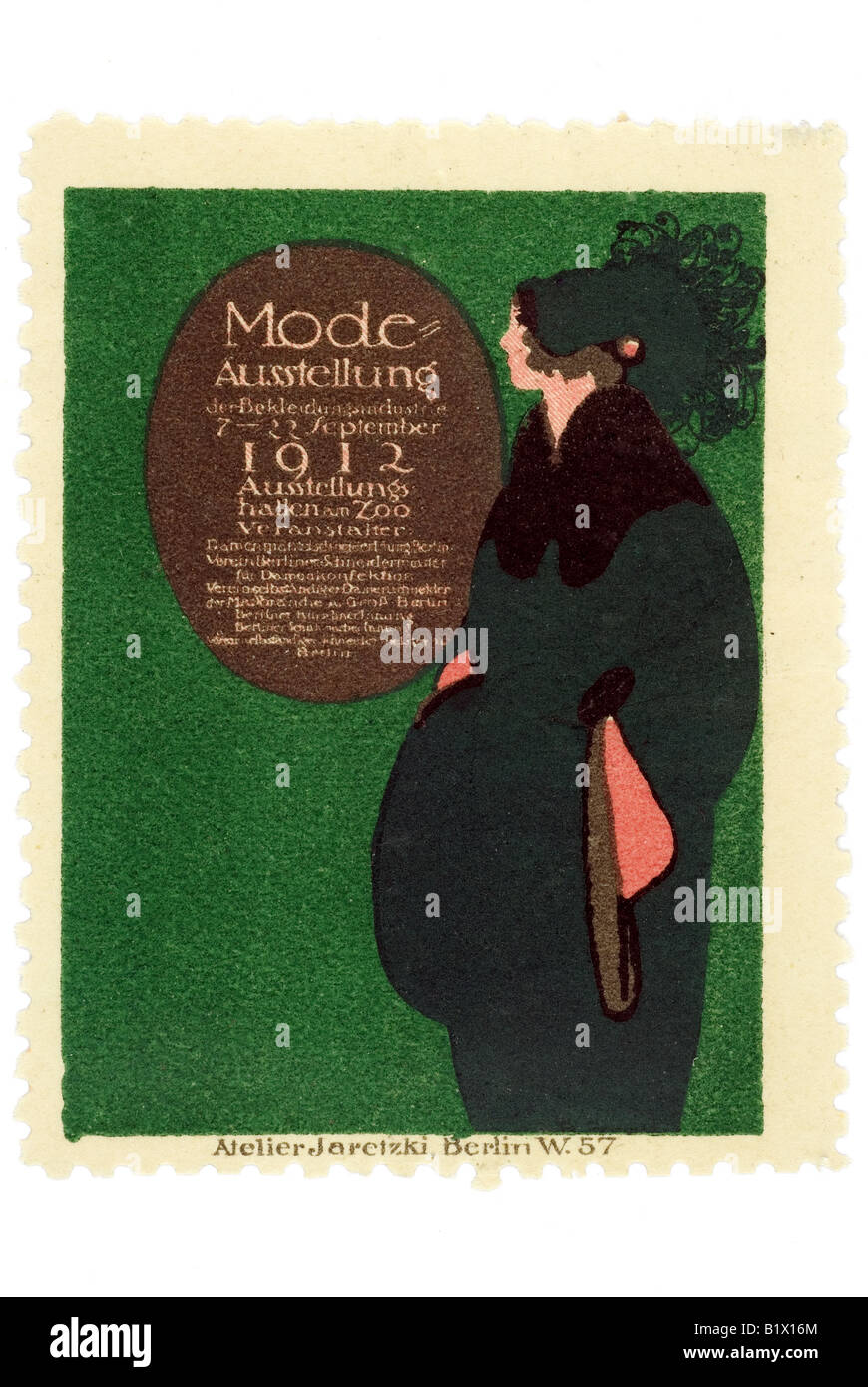 Modeausstellung 1912 Berlin Stock Photo