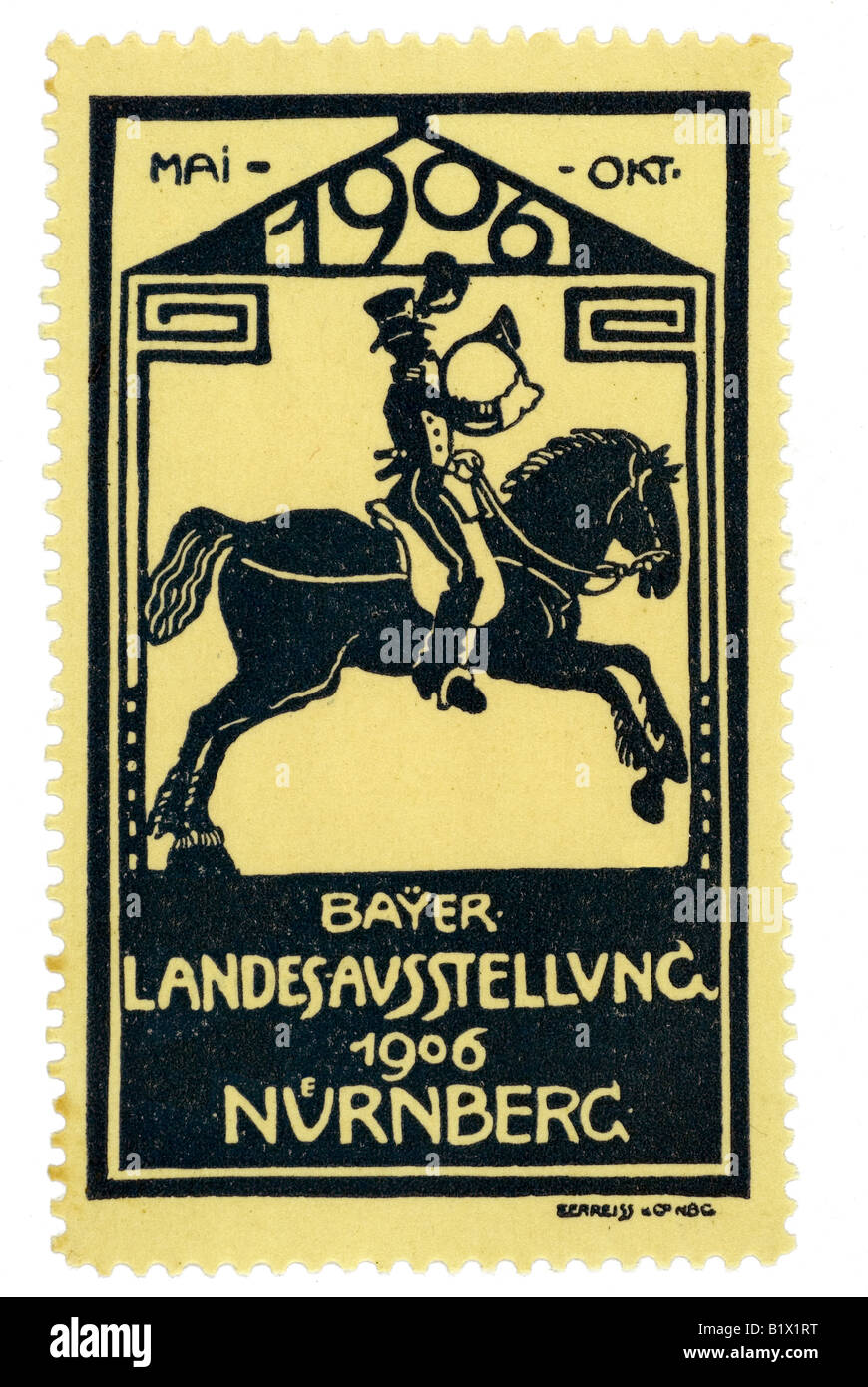1906 Bayer Landesausstellung Nürnberg Stock Photo