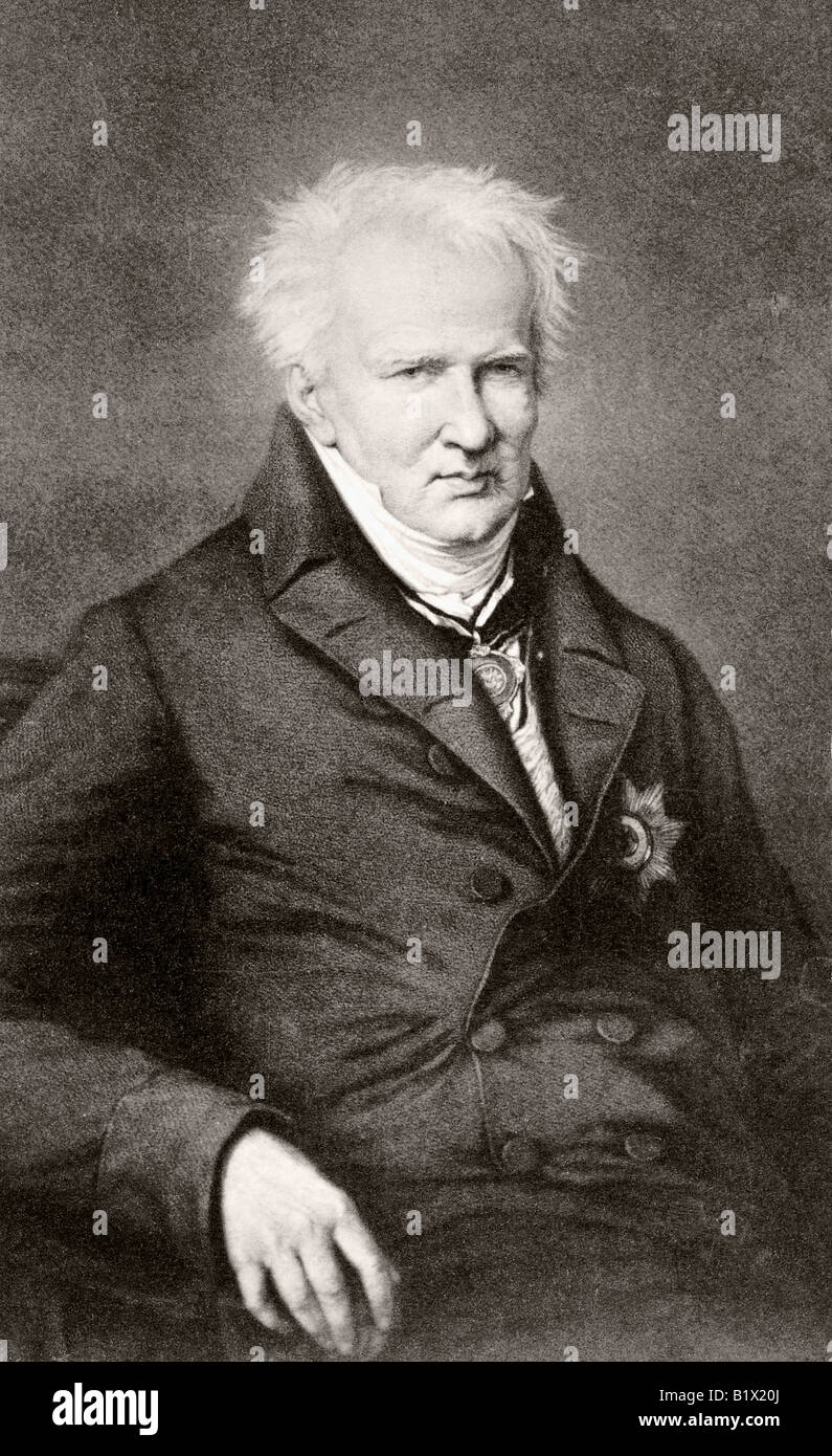 Alexander von Humboldt Baron, 1769 -1859. German naturalist and explorer. Stock Photo