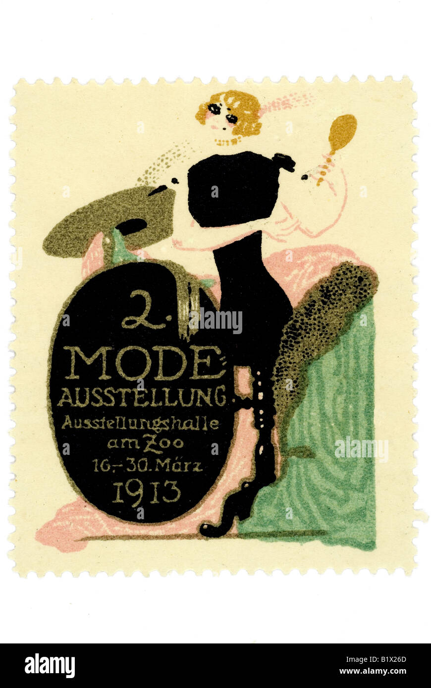Modeausstellung 1912 Berlin Stock Photo