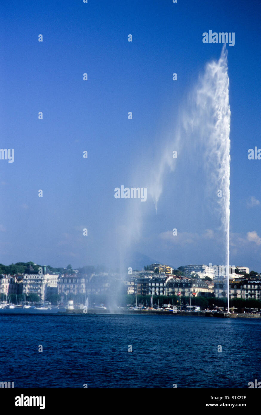 Jet d'eau, Geneva, Switzerland Stock Photo