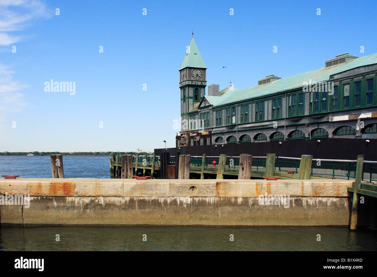 Pier A victorian building in Battery Park - New York City, USA Stock Photo