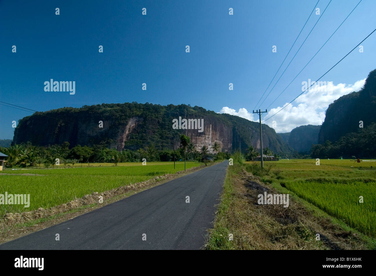 Harau Valley view Stock Photo