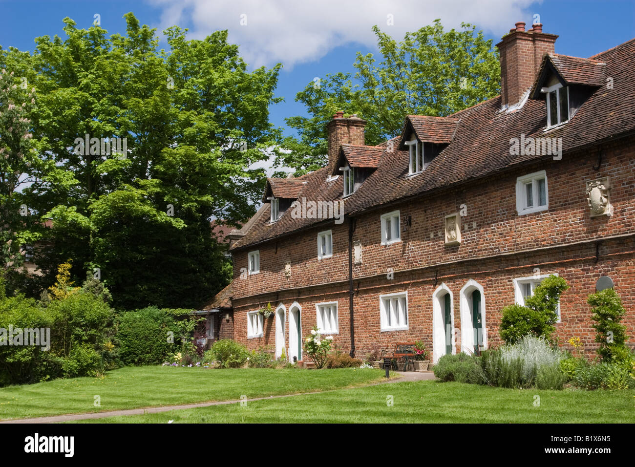 Alms houses Friern London Stock Photo Alamy