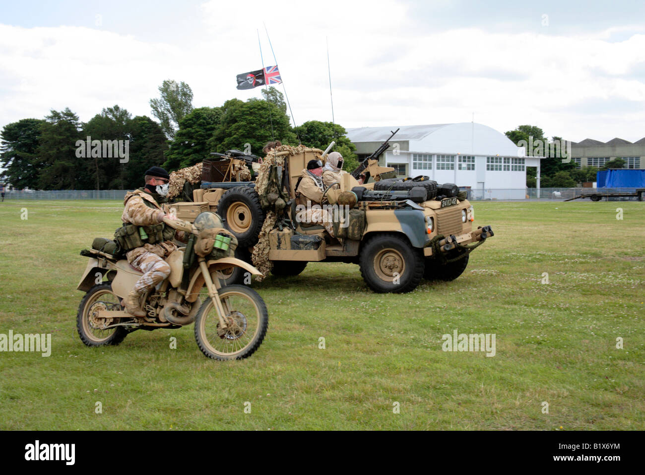 SAS vehicles in action Stock Photo Alamy