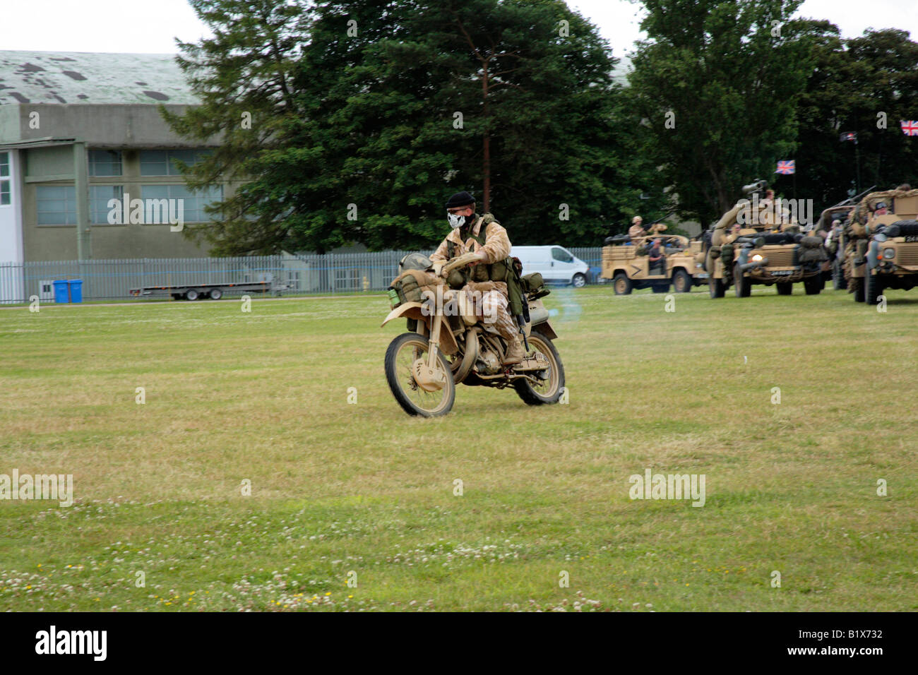 SAS vehicle in action Stock Photo Alamy
